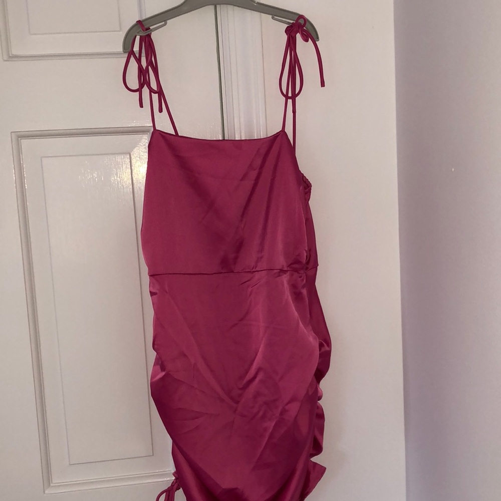 Brand New Hot Pink Ruffle Dress